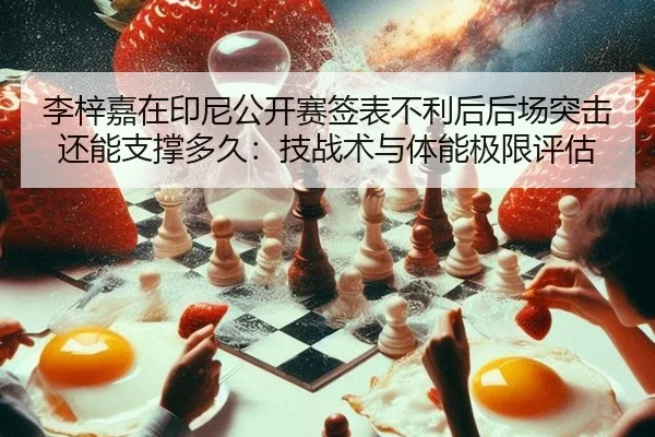 李梓嘉在印尼公开赛签表不利后后场突击还能支撑多久：技战术与体能极限评估